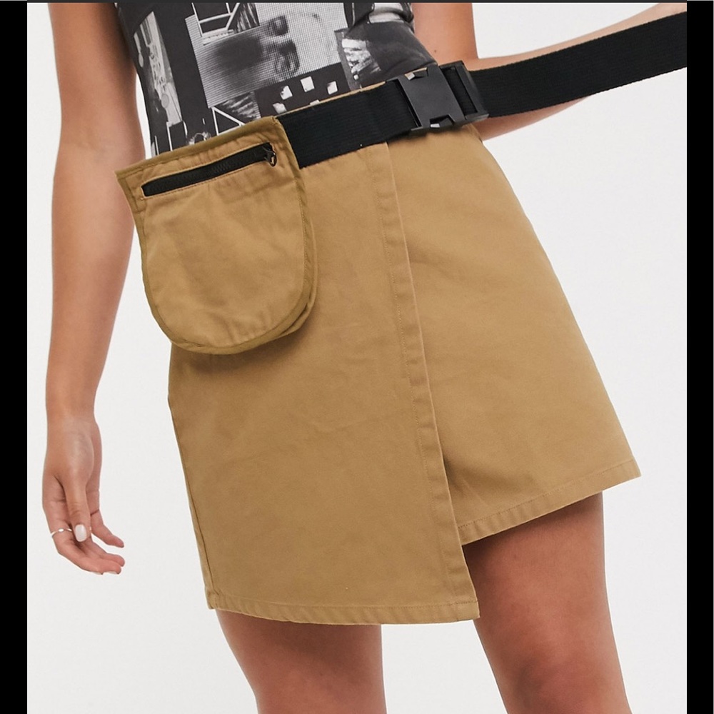 WRAP SKIRT WITH BELT